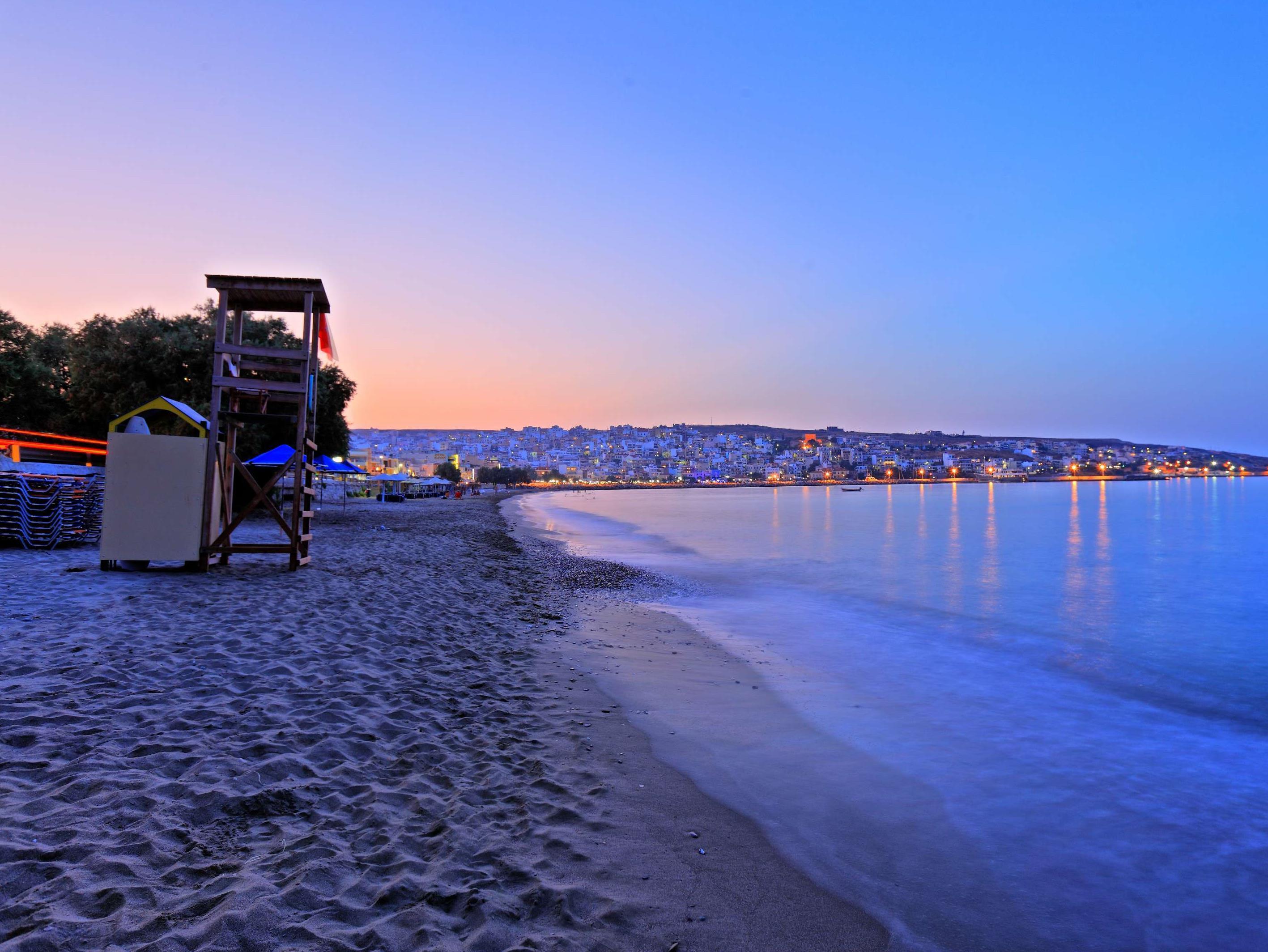 Sitia Beach City Resort & Spa Bagian luar foto Sunset at the beach of Pefkos